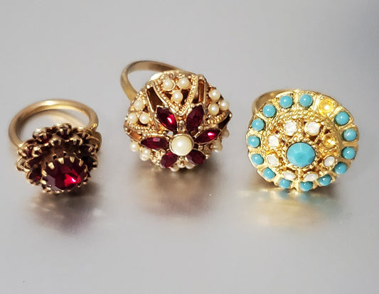 5165-Bollywood Indian Style Ring Lot