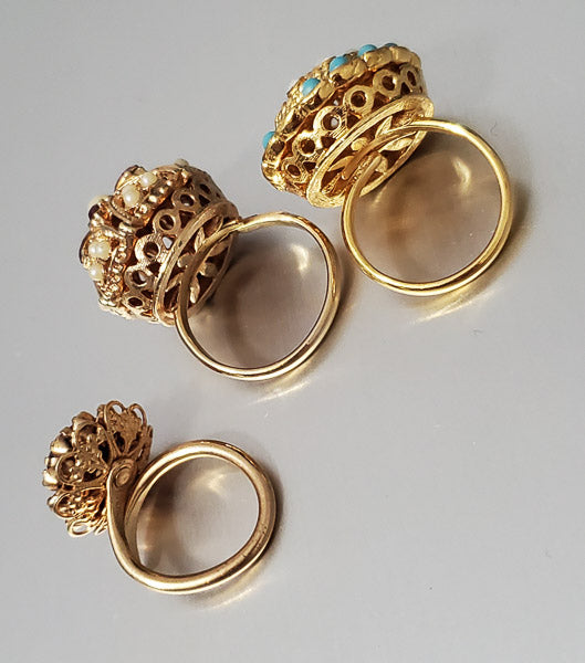 5165-Bollywood Indian Style Ring Lot