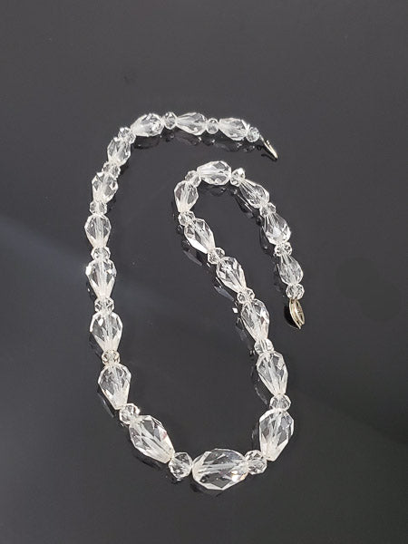 Vintage Gold Filled Quartz Crystal Necklace