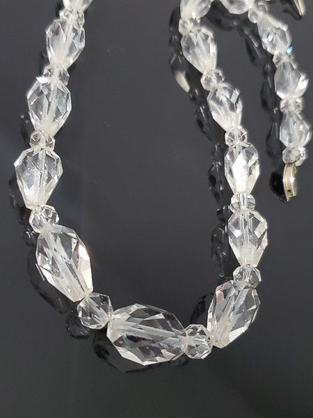 Vintage Gold Filled Quartz Crystal Necklace