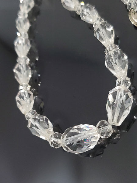 Vintage Gold Filled Quartz Crystal Necklace