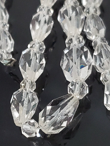 Vintage Gold Filled Quartz Crystal Necklace