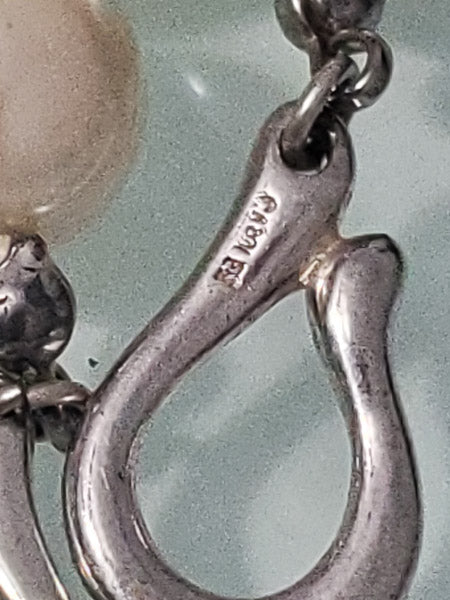 7901-Signed Glass Pearl Necklace
