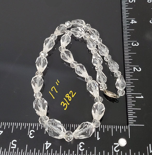 Vintage Gold Filled Quartz Crystal Necklace