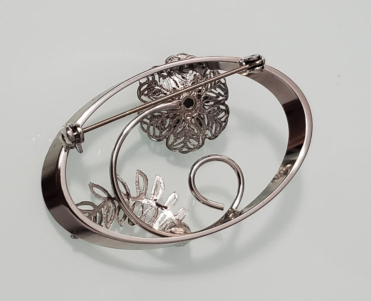 5982-Vintage Floral Brooch