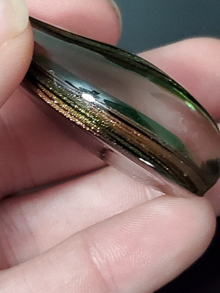 Lovely Large Murano Glass Sterling Pendant