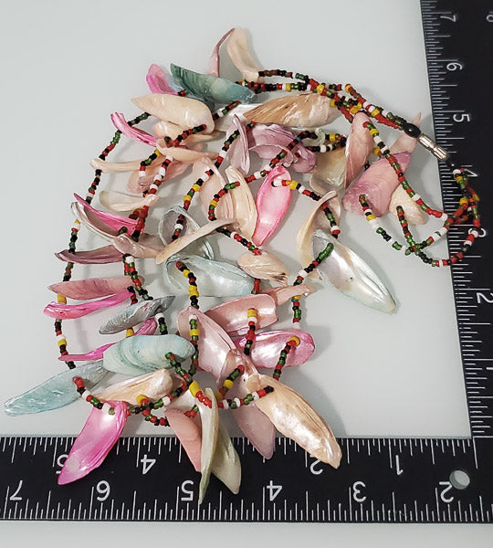 71172-Colorful Chunky Shell Statement Necklace