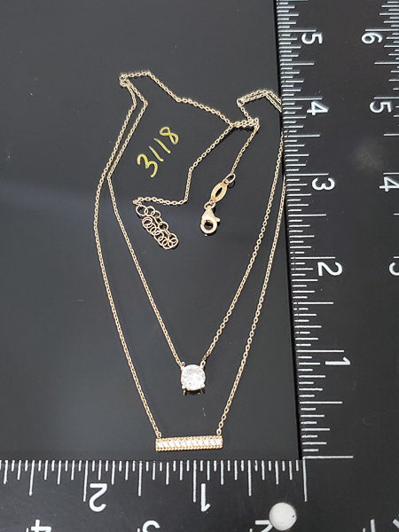 Vintage Vermeil Sterling Layered Made in Turkey Necklace
