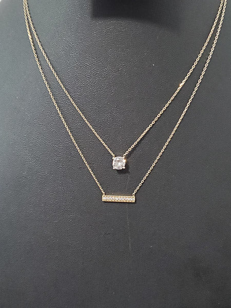 Vintage Vermeil Sterling Layered Made in Turkey Necklace