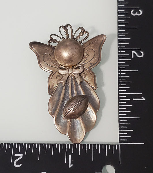 71189-Football Angel Brooch