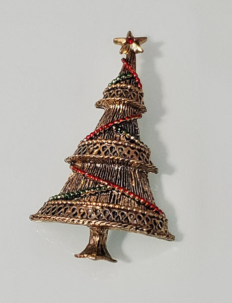 5234-Beatrix Christmas Tree Brooch