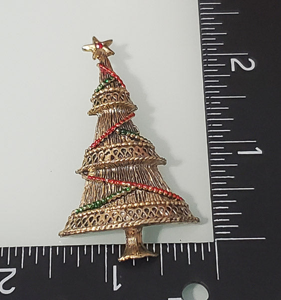 5234-Beatrix Christmas Tree Brooch