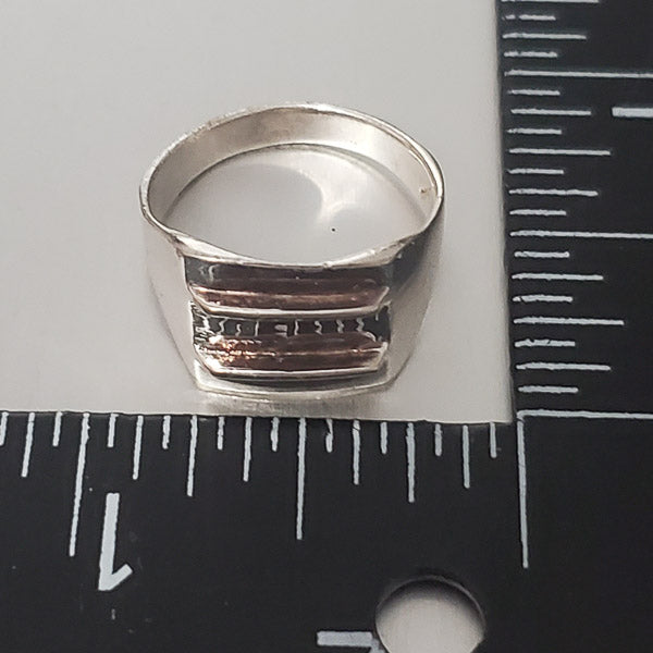 268-Simple Sterling Silver Ring sz 7