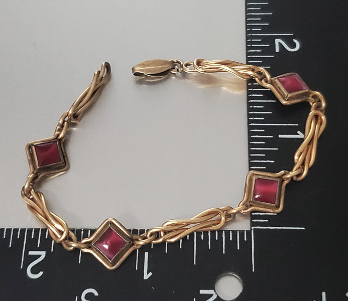 Stukdy 1/20 12k Gold Filled on Sterling Bracelet