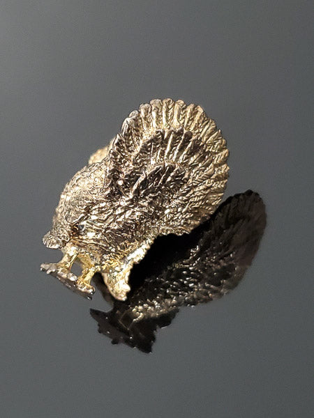 Vintage Solid Sterling Turkey Pendant or Charm