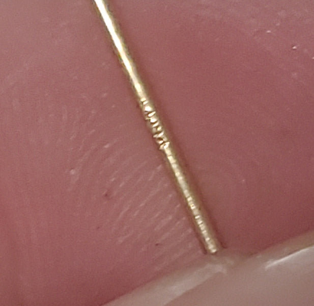 14k Gold Antique Firey Good Opal Stick or Label Pin