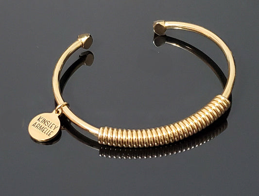 Kinsley Armelle 18k Gold Plated Stainless Steel Roma Bracelet