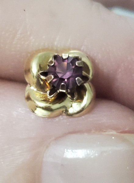 Vintage 14k Gold Earrings w/14k Enhancers