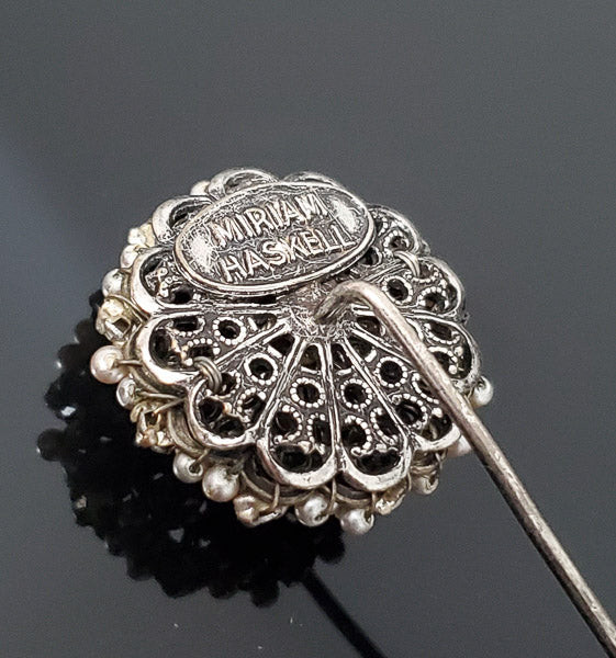 Vintage Miriam Haskell Stick Pin Brooch