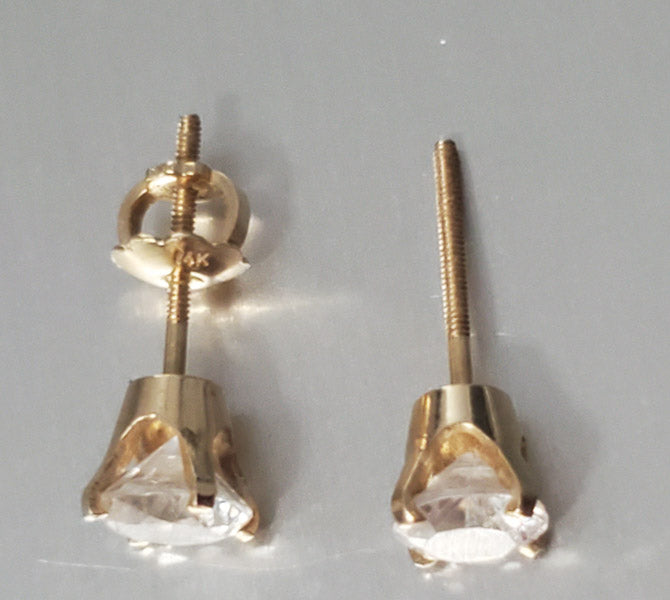 5mm 14k Yellow Gold Stud Earrings