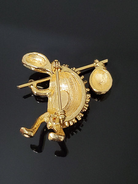 Vintage Jeanne Hobo Turtle Brooch