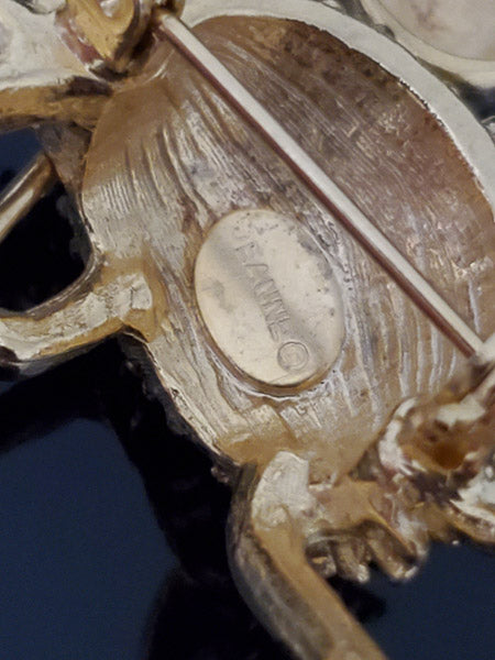 Vintage Jeanne Hobo Turtle Brooch