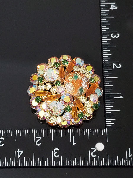 D&E Juliana Speckled Easter Egg Brooch