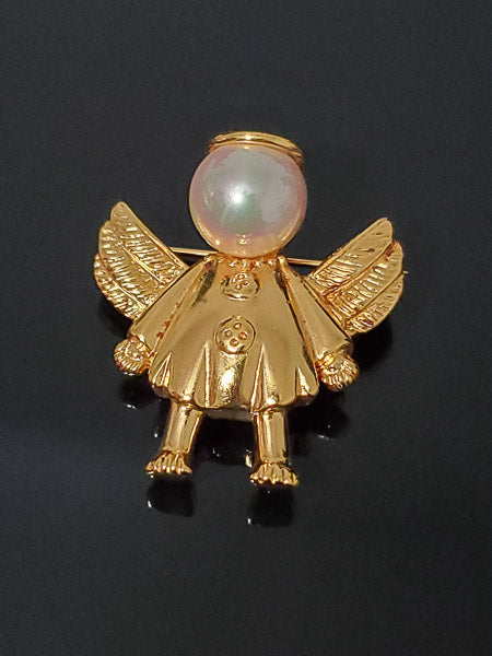 Vintage Ann Hand Angel Brooch