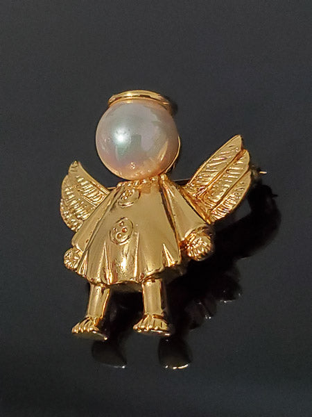 Vintage Ann Hand Angel Brooch