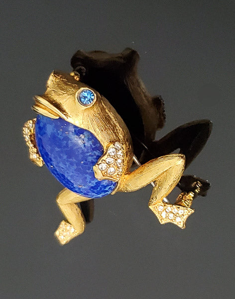 Vintage TARA Fifth Avenue Frog Brooch