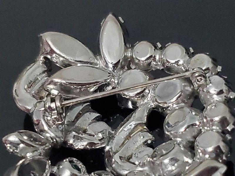 Vintage Weiss Smokey Rhinestone Brooch