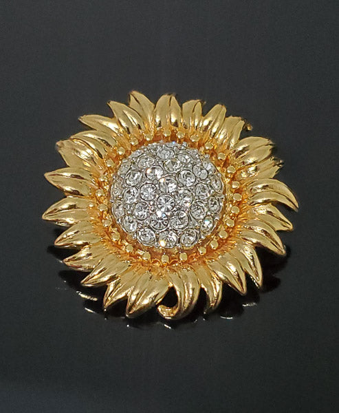 Joan Rivers Sunflower Brooch