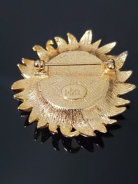 Joan Rivers Sunflower Brooch