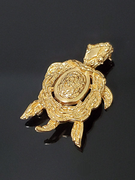 Trifari Gold Tone Turtle Brooch