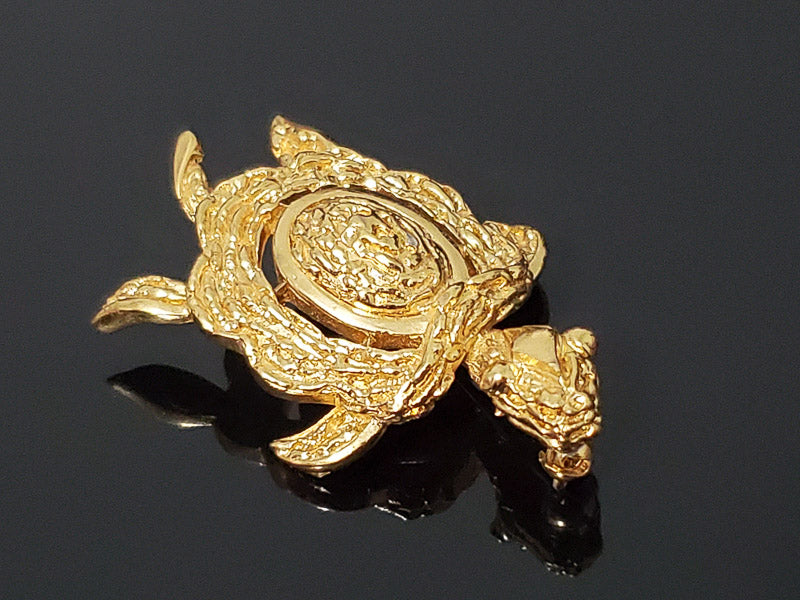 Trifari Gold Tone Turtle Brooch