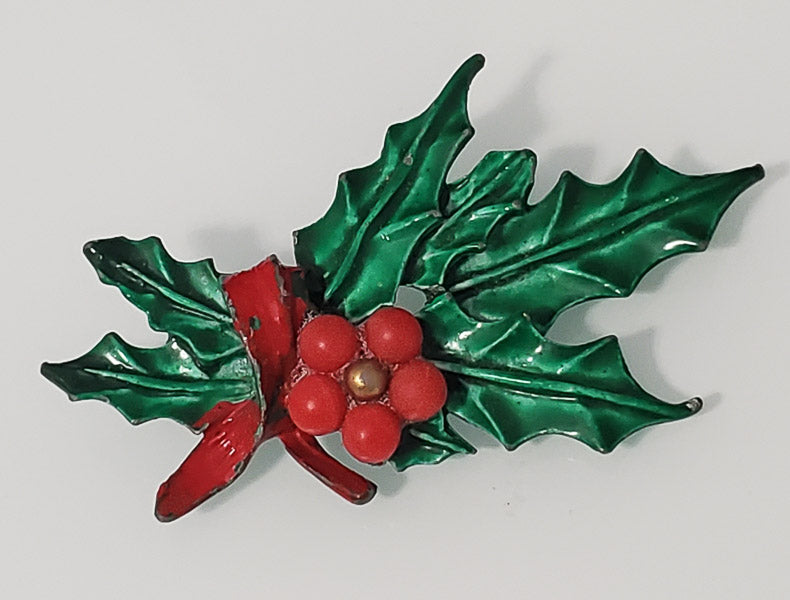 5324-Painted Metal Brooch