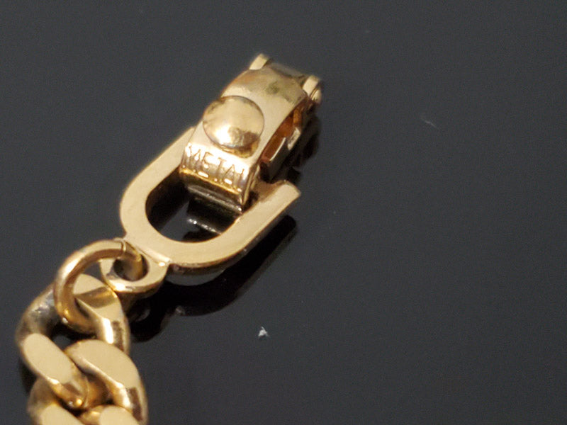 Christian Dior Gold Plated ID Bar Bracelet
