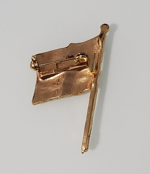 4458-Enamel American Flag Brooch