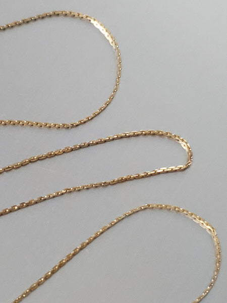 Signed JW 14k Yellow Gold 18.5" Chain