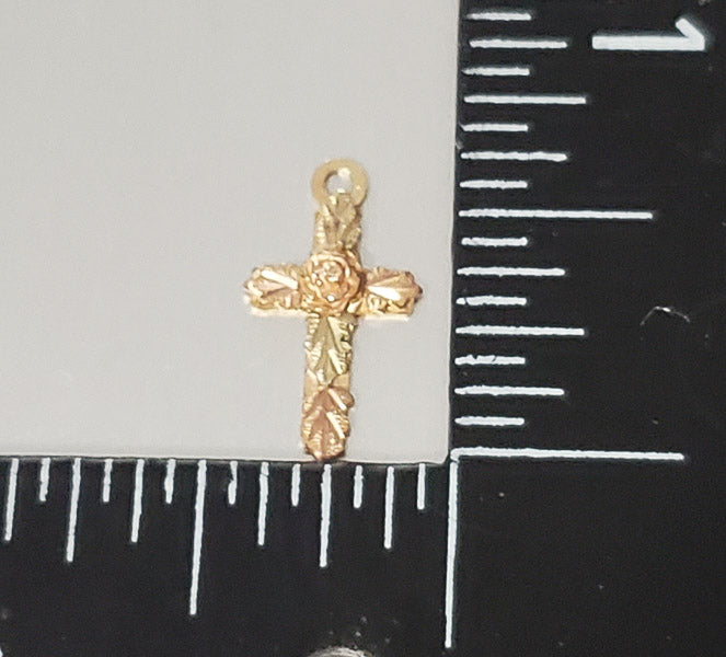 Black Hills 10k Gold Cross Pendant