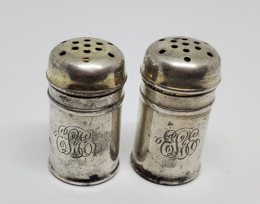 Vintage Sterling Silver Mini Salt and Pepper Shakers