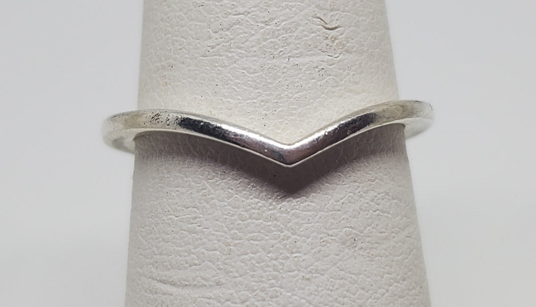 Pandora Sterling Wishbone Ring sz 6