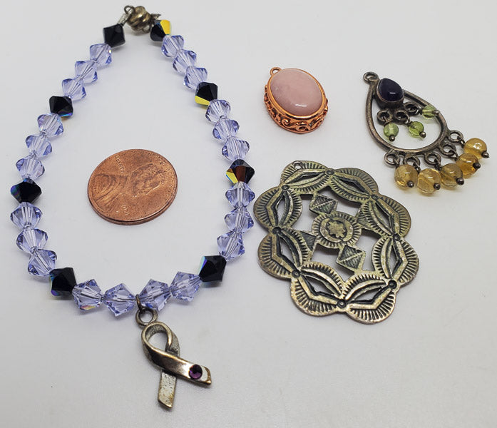 925 Sterling Silver 4 Piece Jewelry Lot
