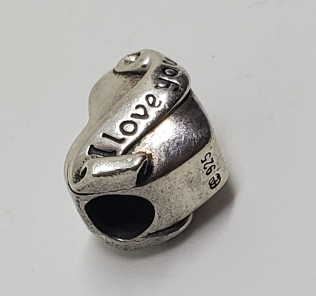 SOUFEEL Sterling Silver I Love You Heart Slide Charm