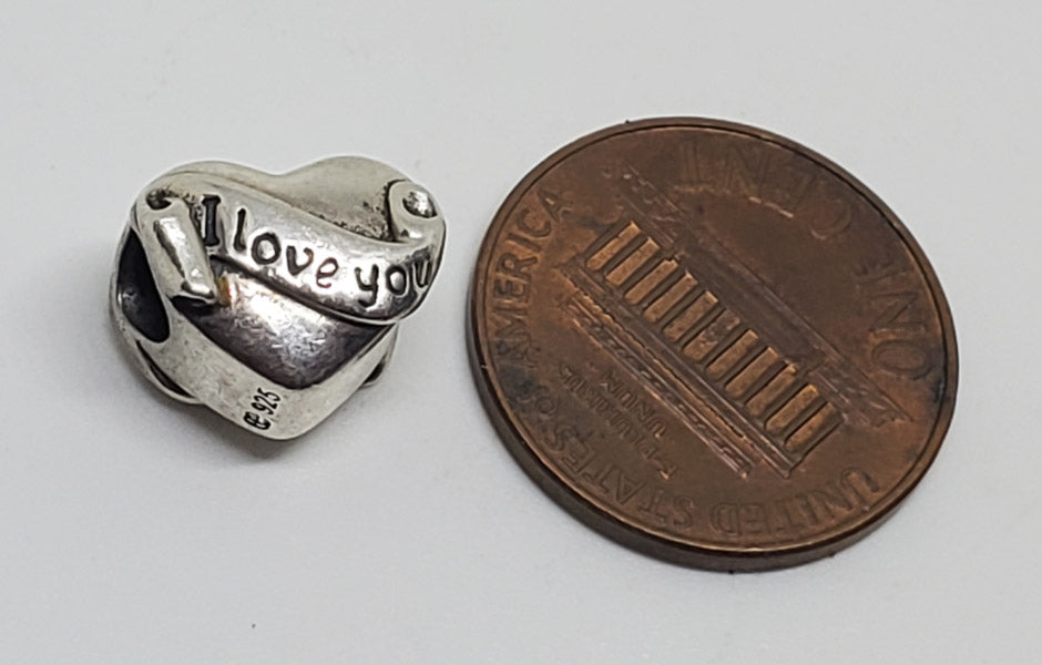 SOUFEEL Sterling Silver I Love You Heart Slide Charm