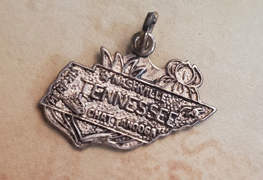Sterling Silver Tennessee State Charm