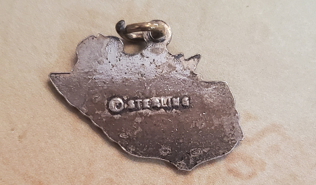 Sterling Silver Tennessee State Charm