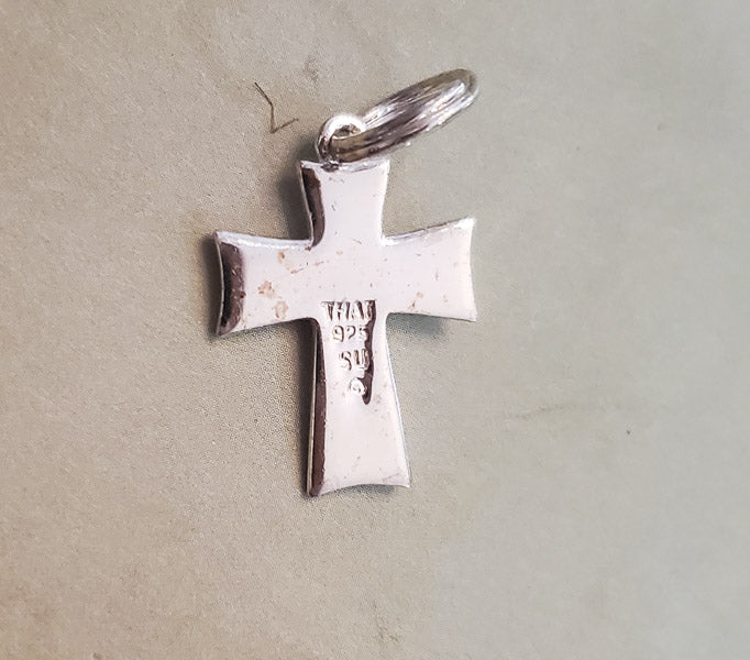 Sterling Silver Faith Cross Charm