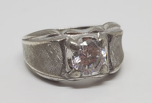 Signed Vintage Sterling Silver Ring Sz 7