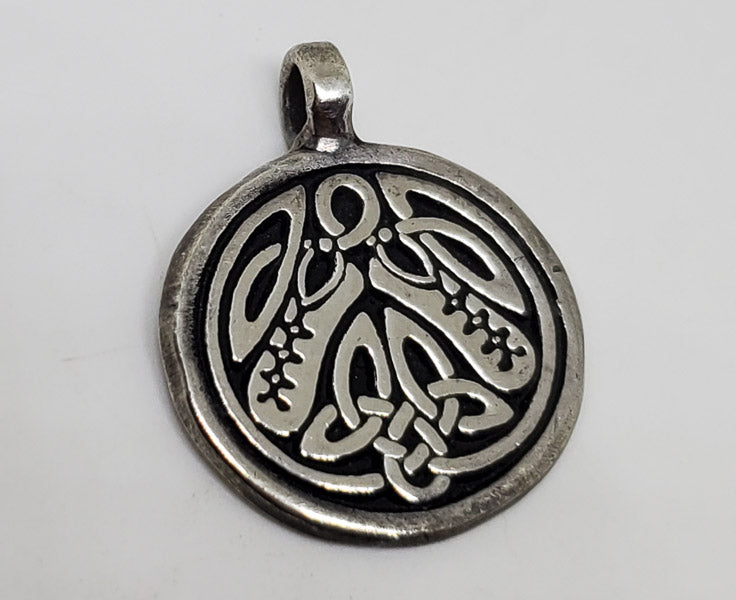 Irish Dancer Sterling Silver Ballet Shoes Pendant